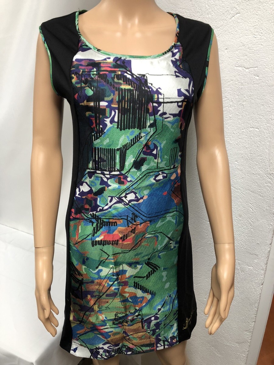 Robe Desigual Femme - Taille 40, Multicolore, Motif Floral, Manches, Neuf Avec étiquettes