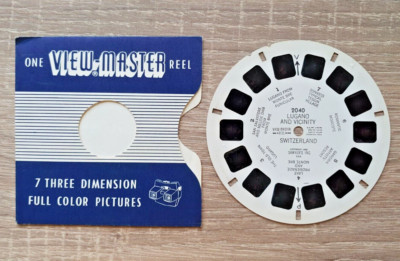 LUGANO UND UMGEBUNG SCHWEIZ 1955 VIEWMASTER ROLLE 2040 HERGESTELLT IN BELGIEN P796
