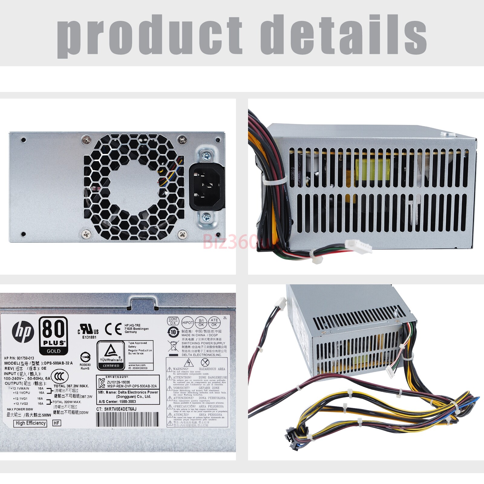 L05757800 Power Supply PSU 500W For HP ENVY Desktop 7950003UR DPS