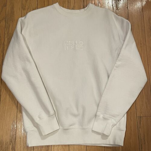Adele Official Merch Hello It's Me Fleece Sweatshirt Small Unisex