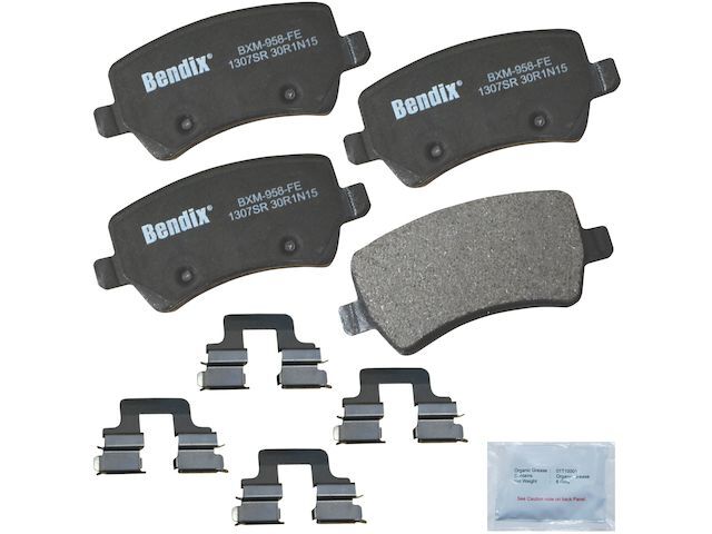 2007-2015 Volvo S80 Rear Brake Pad Set Bendix 56932SKJM