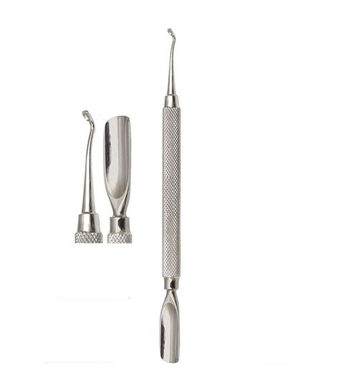 Norralco Cuticle Pusher with Spoon Nail Cleaner