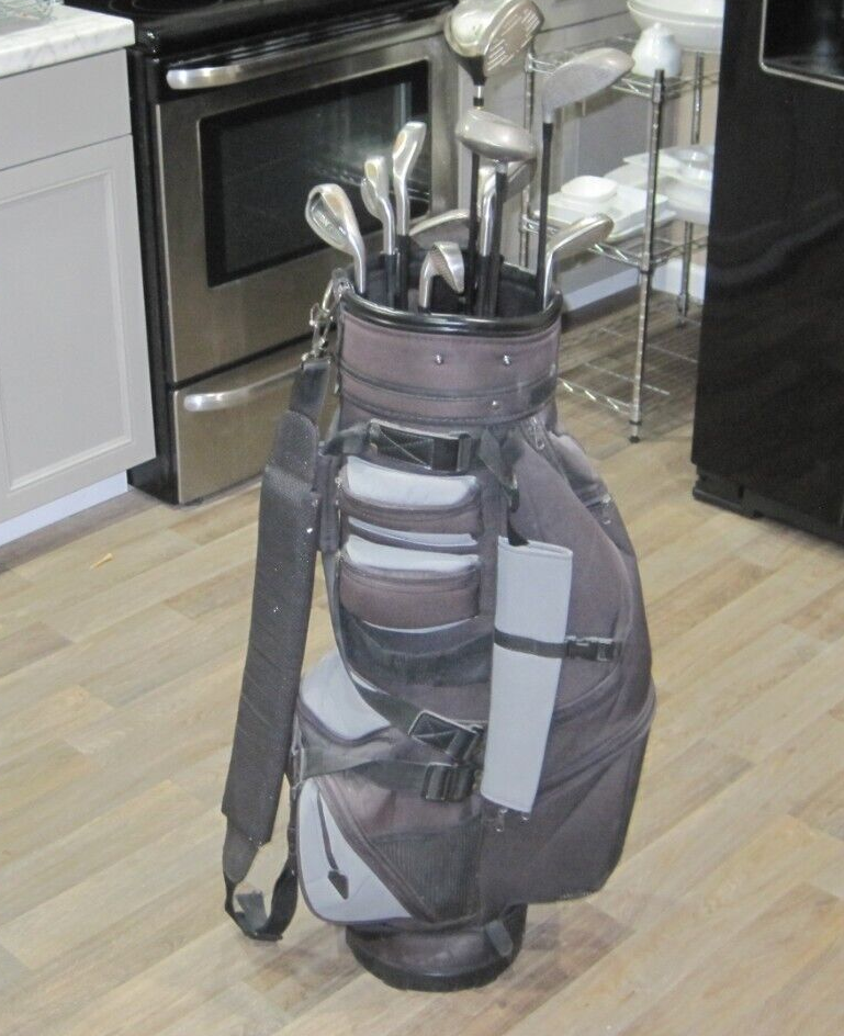 Dunlop, Dynacraft, Digital Impact 13pc Graphite RH GOLF CLUB SET w/Cart