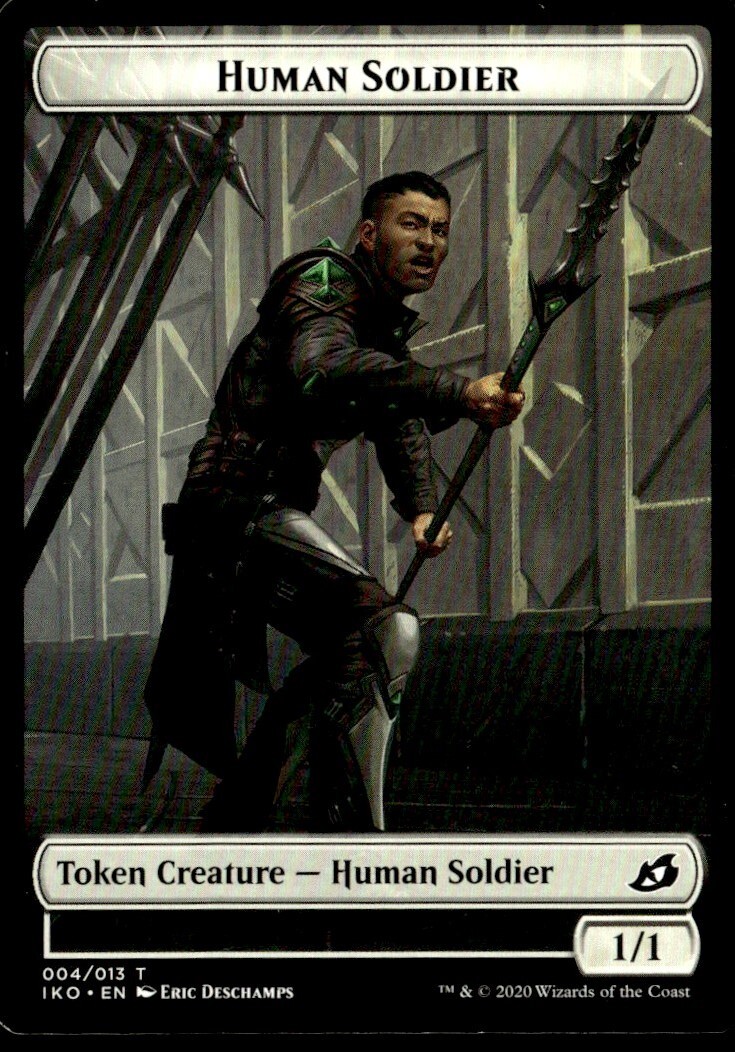 2020 Ikoria Lair of Behemoths Human Soldier Token Common #4 MTG