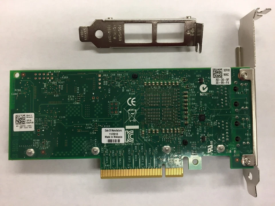 Genuine Dell X540-T2 Intel Converged 2-Port 10GbE Network Adapter 3DFV8 K7H46  - Image 4 of 4