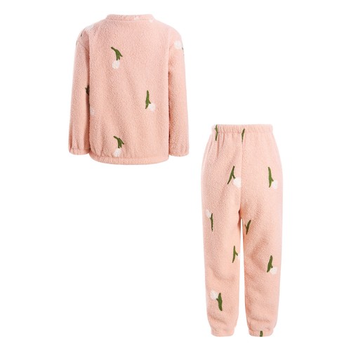 Kids Nightwear Fleece Sleepwear Flannel Pajama Set Children 2 Piece Toddler - Picture 45 of 92