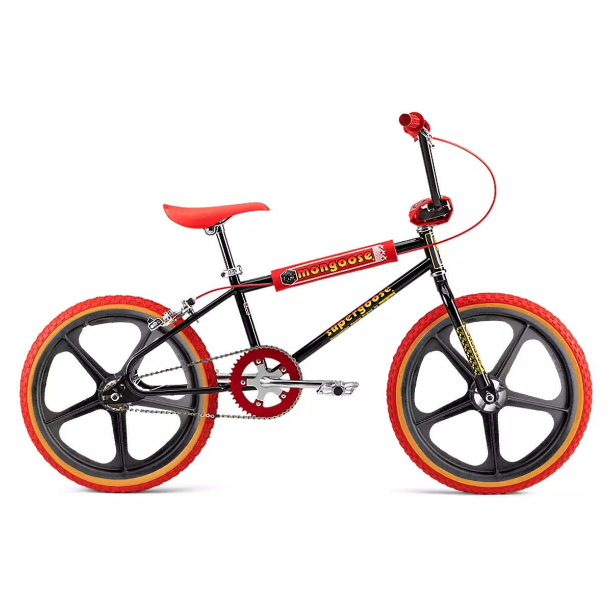 2022 Mongoose Classic Supergoose BMX Black – Black Tuff Upgrade