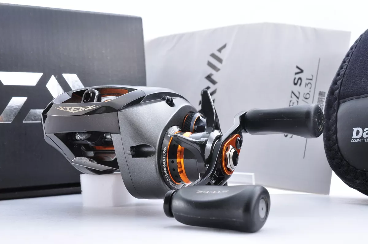 Daiwa STEEZ SV 6.3L Left Handle Baitcasting Reel w/Box Top Mint From JAPAN