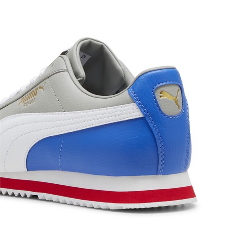 Puma Roma 24 Estándar 39686807 Hombres Gris Cuero Estilo de Vida Tenis Zapatos - Imagen 3 de 6