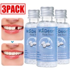 3PCS False Teeth Solid Glue Temporary Tooth Repair Moldable Teeth Gap Filler