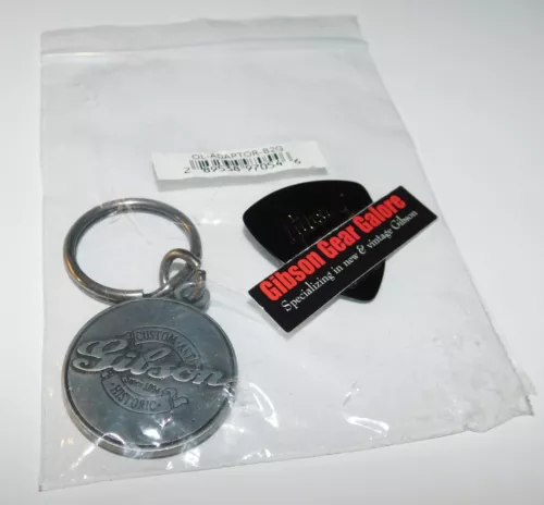 Gibson Keychain Genuine Custom Shop Candy Guitar Parts Pewter Les Paul Studio