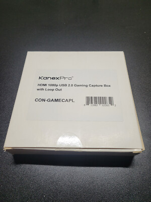 Kanexpro HDMI 1080P USB 2.0 Gaming Capture Box With loop out CONGAMECAPL