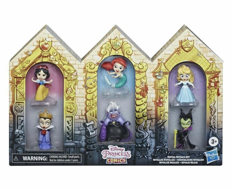 Disney Princesa Comic Royals Rival Set Úrsula Ariel Aurora Maléfica Nuevo Foto 3 de 4