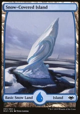 MTG Magic the Gathering Snow-Covered Island (251/316) Modern Horizons LP