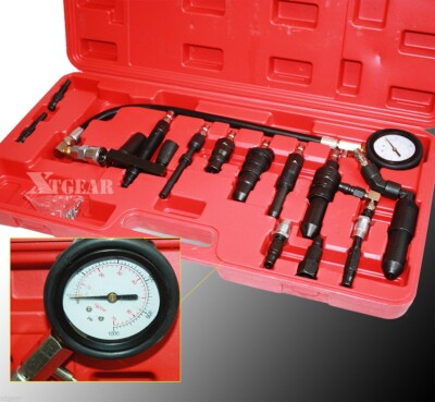 Tester Di Compressione Motore Universale 0-40 Bar, Per Benzina E Diesel, Con Adattatori - Per Auto E Moto