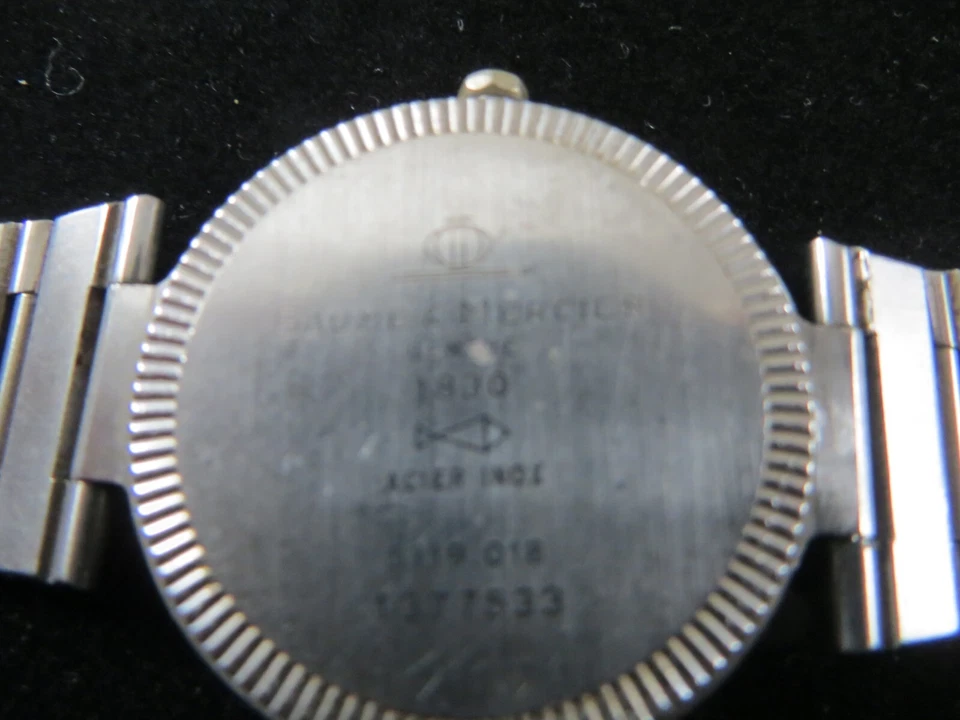 Belle Montre BAUME ET MERCIER, Bracelet Métal, Dateur et Trotteuse - Photo 3/3