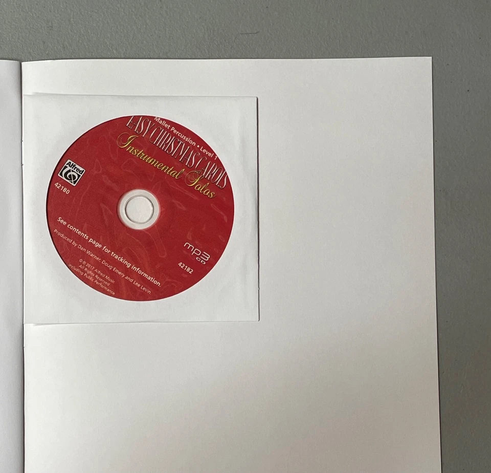 Villancicos de Navidad fáciles solos instrumentales mazo percusión campanas xilófono nivel 1 Foto 4 de 4