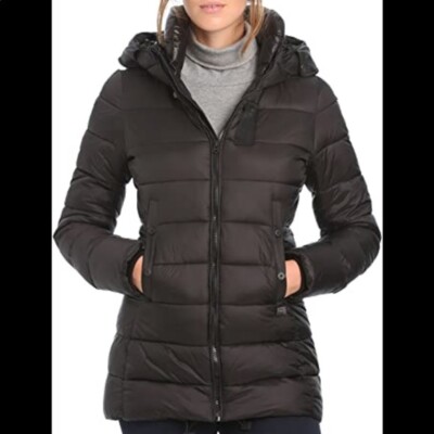 women's slim puffer coat