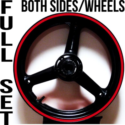 3M REFLECTIVE RIM STRIPES WHEEL DECALS TAPE STICKERS MOTORCYCLE CAR for 17'' RIMS