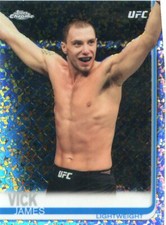 2019 TOPPS UFC CHROME REFRACTOR DIAMOND HOT BOX JAMES VICK #54