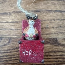 Reindeer Jack In The Box Christmas Ornament