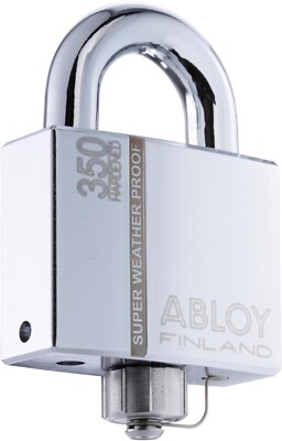 Abloy Sentry PLM350/25B Brass Padlock w/ Sealed Shackle & Weather Seal Cap