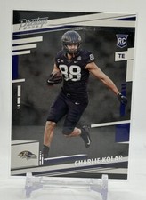 2022 Panini Prestige Charlie Kolar RC Card #382 Baltimore Ravens Rookie       . rookie card picture