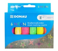 Donau 4510002-99 StraßEnmalkreide Neon - 6 StüCk, Sortiert