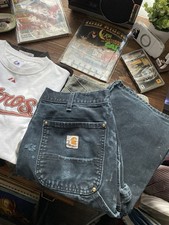 Vintage 90s Carhartt doubleknee Men  s Work Pants 33  X 32  