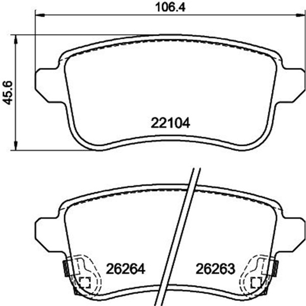 Hella BremsbelÄGe Hinten Passend FüR Renault Captur Talisman ZOE | 8DB 355-image