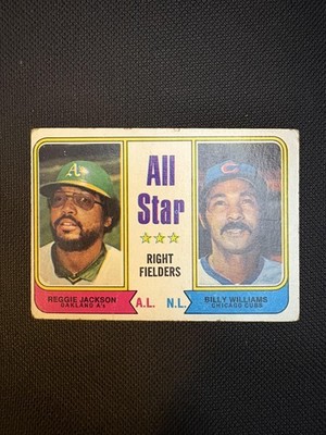 1974 Topps #338 All-Star Right Fielders (Reggie Jackson / Billy Williams) AS