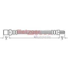 Flexible de frein Citroen C25