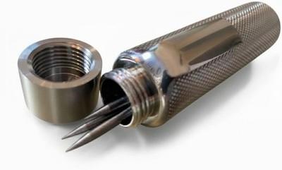 NexFR SS Tungsten Electrode Holder 4 Inch   Solid 304 Stainless Steel