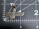 Vintage Sterling Silver Egyptian Revival Winged Goddess Isis Pendant — photo 6