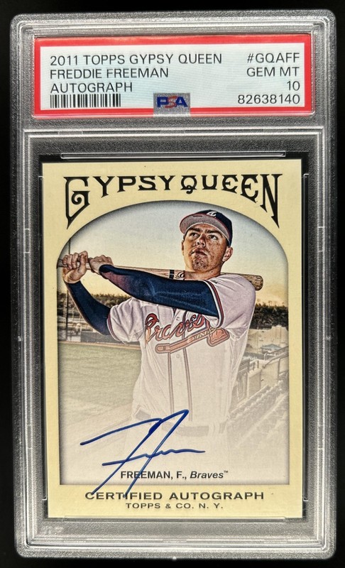 2011 Topps Gypsy Queen Freddie Freeman Auto Rookie RC #GQA-FF Braves PSA 10