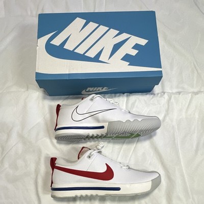 Nike Air Sesh White Varsity Red DD3680-100 Leather Dance Athletic Sneakers Men s