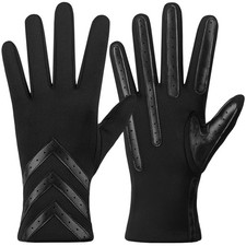 Winter Gloves for Women with Touchscreen Fingers, Womens Gloves Chevron Spand...