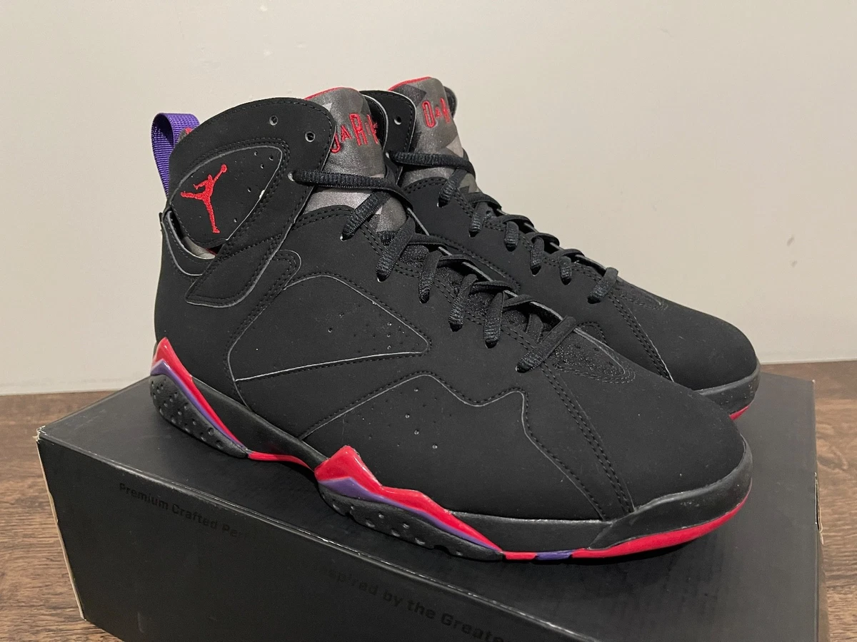 2012 Nike Air Jordan 7 VII Retro Raptors Black Red Purple Rare Vtg 304775-018 10 Air Jordan - Air Jordan 7 Retro  main image 2