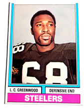 1974 TOPPS  FOOTBALL #496 L.C. GREENWOOD  PITTSBURGH STEELERS