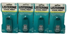 4 Pack: Listerine Cool Mint Oral Care Pocket Mist 140 Mists Sprays, 7.7 ml