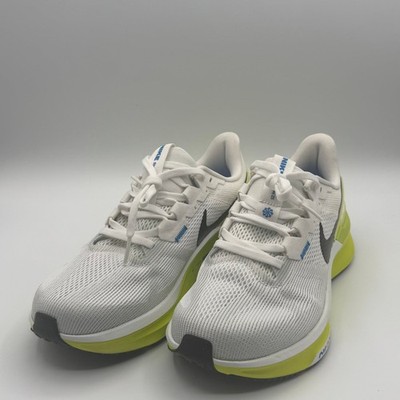 Nike Air Zoom Structure 25 Running Shoes in White/Platinum Tint/Star Blue/Black