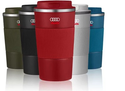 Audi Edelstahl Thermobecher 500 ml Isolierbecher Trinkflasche Thermosbehälter