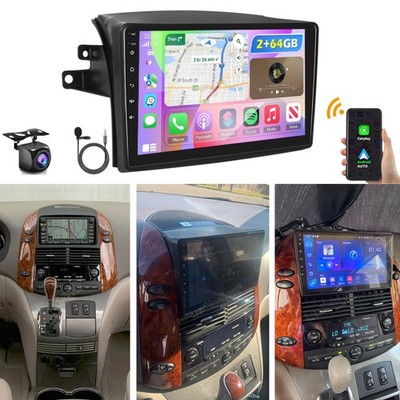 2G+64G For Toyota Sienna 2004-2010 Android 15 Carplay Car Stereo Radio GPS CAM