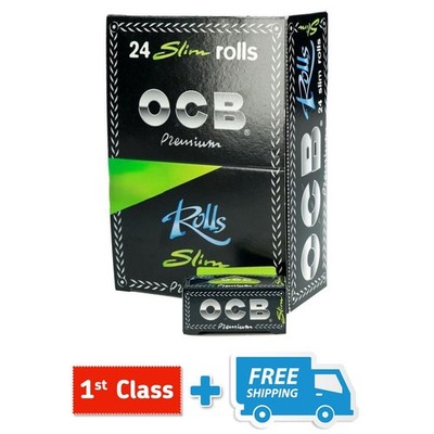OCB PREMIUM SLIM BLACK ROLLS RIPS ULTRA THIN Zigaretten Rauchen Blättchen