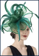 Women Big Flower Fascinator Hat Church Derby Bridal Tea Party Headband
