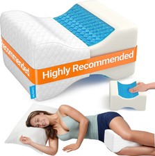 Knee Pillow for Side Sleepers-Cooling Leg Pillow for Side Sleeping, Memory Foam