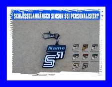 SIMSON S51 SCHL&Uuml;SSELANH&Auml;NGER PERSONALISIERT WUNSCHNAME Z&Uuml;NDSCHL&Uuml;SSEL 3D-DRUCK