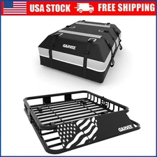 46/51/64" Universal Roof Rack Rooftop Cargo Top Luggage Carrier Basket Holder