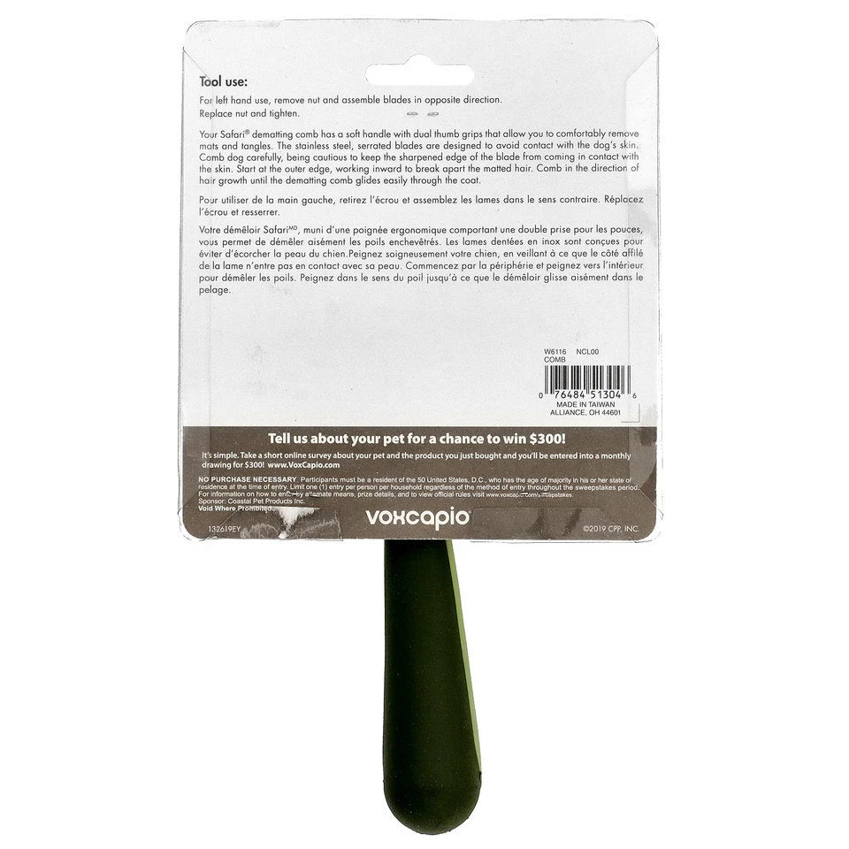 Peine de acero inoxidable, 1 peine Foto 2 de 3