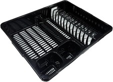 KITCHEN SINK DISH DRAINER. CUTLERY PLATE CUP DRAINER. DISH RACK WITH TRAY. LARGE